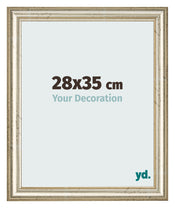 Bilderrahmen 28x35cm Metallglanz MDF Lazio Vorne Messe | Yourdecoration.at