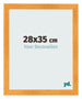 Bilderrahmen 28x35cm Orange MDF Pisa Vorne Messe | Yourdecoration.at