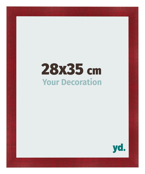 Bilderrahmen 28x35cm Weinrot Gewischt MDF Pisa Vorne Messe | Yourdecoration.at