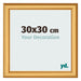 Bilderrahmen 30x30cm Gold Matt MDF Lazio Vorne Messe | Yourdecoration.at