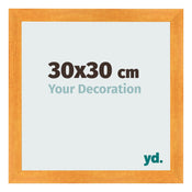 Bilderrahmen 30x30cm Orange MDF Pisa Vorne Messe | Yourdecoration.at