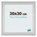 Bilderrahmen 30x30cm Silber Matt MDF Lazio Vorne Messe | Yourdecoration.at