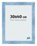 Bilderrahmen 30x40cm Hellblau Gewischt MDF Pisa Vorne Messe | Yourdecoration.at