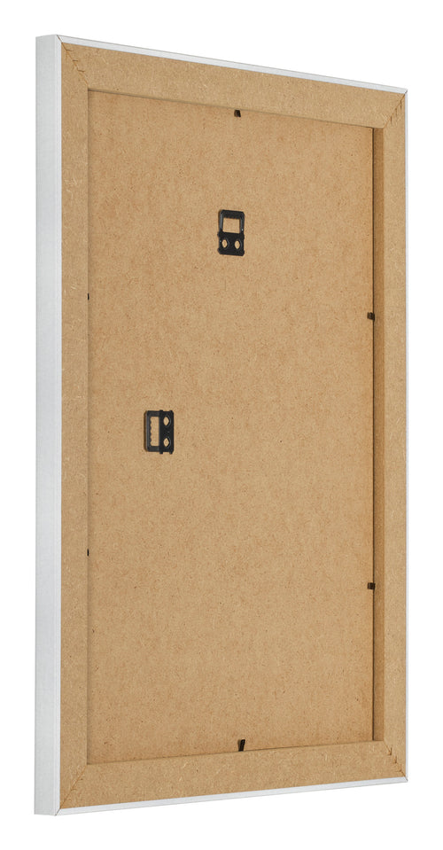 Bilderrahmen 30x40cm Silber Schwarz Gewischt MDF Pisa Ruckseite Schrag | Yourdecoration.at