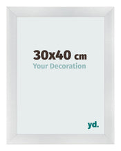 Bilderrahmen 30x40cm Silber Schwarz Gewischt MDF Pisa Vorne Messe | Yourdecoration.at