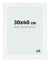 Bilderrahmen 30x40cm Weiß Vintage MDF Pisa Vorne Messe | Yourdecoration.at