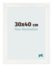 Bilderrahmen 30x40cm Weiß Vintage MDF Pisa Vorne Messe | Yourdecoration.at