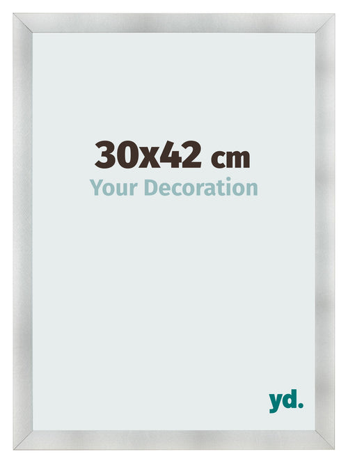 Bilderrahmen 30x42cm Aluminium Gebürstet MDF Pisa Vorne Messe | Yourdecoration.at