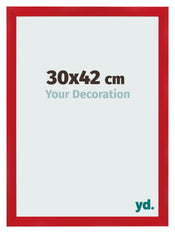 Bilderrahmen 30x42cm Rot MDF Pisa Vorne Messe | Yourdecoration.at