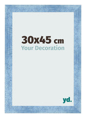 Bilderrahmen 30x45cm Hellblau Gewischt MDF Pisa Vorne Messe | Yourdecoration.at