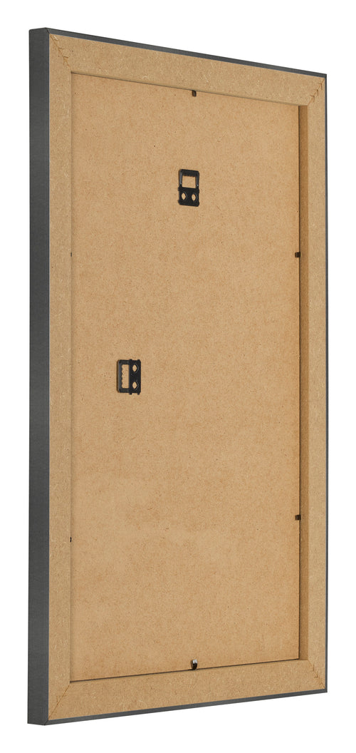 Bilderrahmen 30x45cm Schwarz Silber Poliert MDF Pisa Ruckseite Schrag | Yourdecoration.at