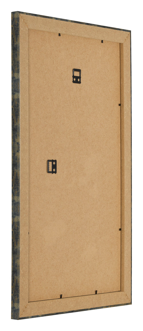 Bilderrahmen 30x50cm Blau Gold Meliert MDF Pisa Ruckseite Schrag | Yourdecoration.at