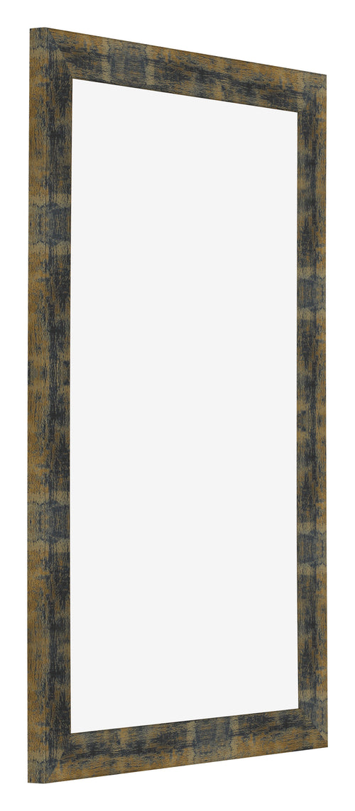 Bilderrahmen 30x50cm Blau Gold Meliert MDF Pisa Vorne Schrag | Yourdecoration.at