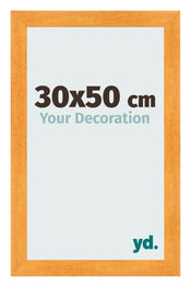 Bilderrahmen 30x50cm Orange MDF Pisa Vorne Messe | Yourdecoration.at