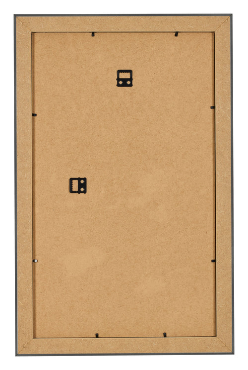 Bilderrahmen 30x50cm Schwarz Silber Poliert MDF Pisa Ruckseite | Yourdecoration.at