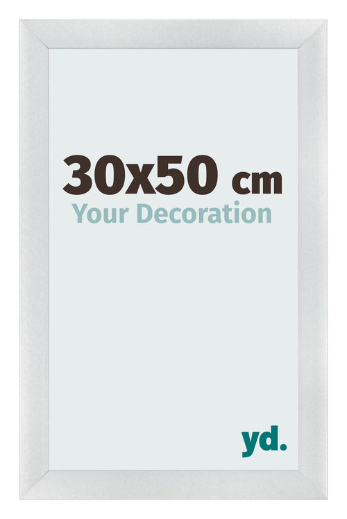 Bilderrahmen 30x50cm Silber Schwarz Gewischt MDF Pisa Vorne Messe | Yourdecoration.at