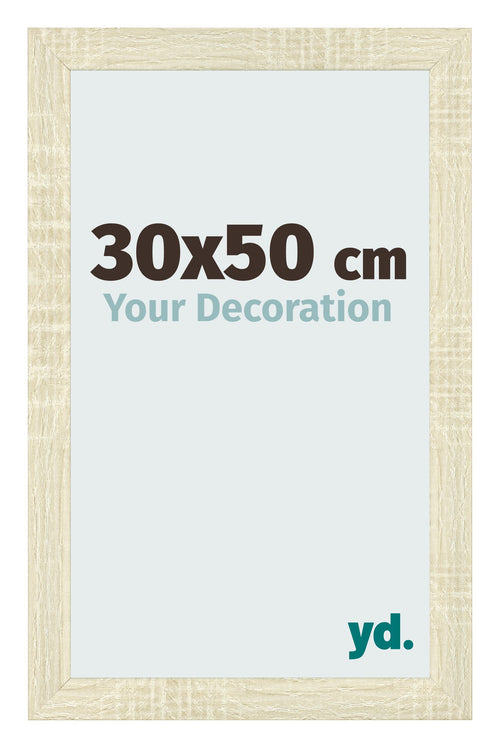 Bilderrahmen 30x50cm Sonoma Eiche MDF Pisa Vorne Messe | Yourdecoration.at