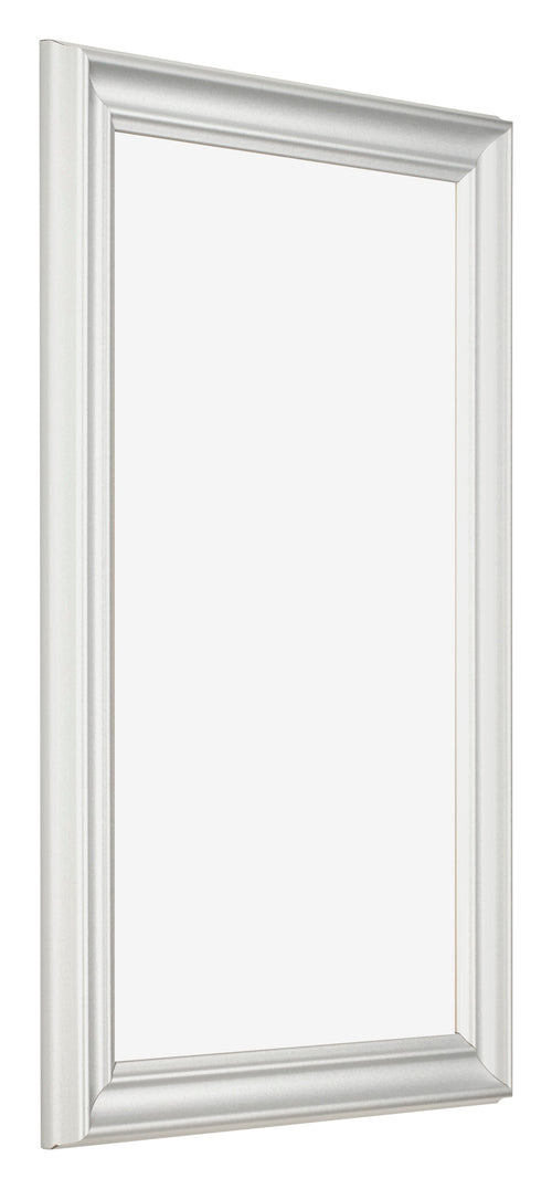 Bilderrahmen 30x50cm Weiss Gewischt MDF Lazio Vorne Schrag | Yourdecoration.at