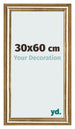 Bilderrahmen 30x60cm Gold Antik MDF Lazio Vorne Messe | Yourdecoration.at