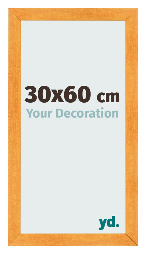 Bilderrahmen 30x60cm Orange MDF Pisa Vorne Messe | Yourdecoration.at