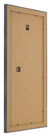 Bilderrahmen 30x60cm Schwarz Silber Poliert MDF Pisa Ruckseite Schrag | Yourdecoration.at