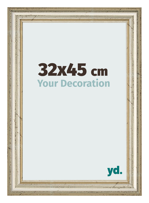 Bilderrahmen 32x45cm Metallglanz MDF Lazio Vorne Messe | Yourdecoration.at