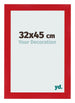Bilderrahmen 32x45cm Rot MDF Pisa Vorne Messe | Yourdecoration.at