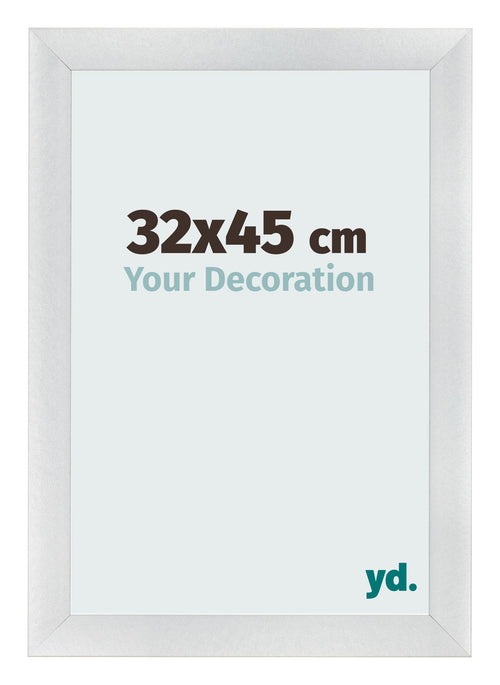 Bilderrahmen 32x45cm Silber Schwarz Gewischt MDF Pisa Vorne Messe | Yourdecoration.at