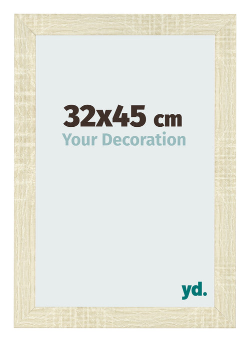 Bilderrahmen 32x45cm Sonoma Eiche MDF Pisa Vorne Messe | Yourdecoration.at