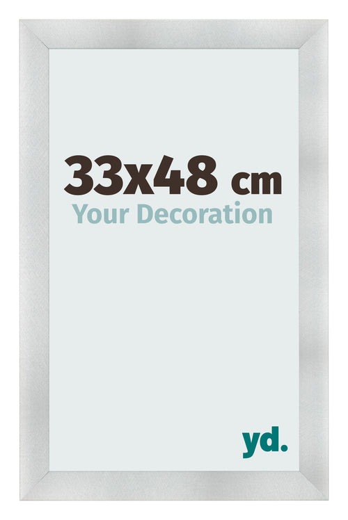 Bilderrahmen 33x48cm Aluminium Gebürstet MDF Pisa Vorne Messe | Yourdecoration.at
