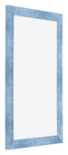 Bilderrahmen 33x48cm Hellblau Gewischt MDF Pisa Vorne Schrag | Yourdecoration.at