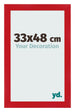 Bilderrahmen 33x48cm Rot MDF Pisa Vorne Messe | Yourdecoration.at