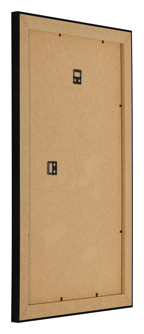 Bilderrahmen 33x48cm Schwarz Silber Poliert MDF Pisa Ruckseite Schrag | Yourdecoration.at