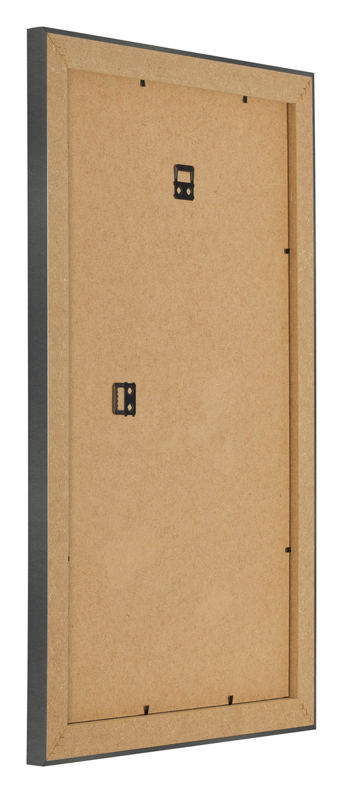 Bilderrahmen 33x48cm Schwarz Silber Poliert MDF Pisa Ruckseite Schrag | Yourdecoration.at