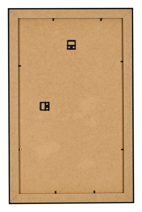 Bilderrahmen 33x48cm Schwarz Silber Poliert MDF Pisa Ruckseite | Yourdecoration.at