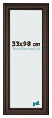 Bilderrahmen 33x98cm Eiche Dunkel MDF Lazio Vorne Messe | Yourdecoration.at
