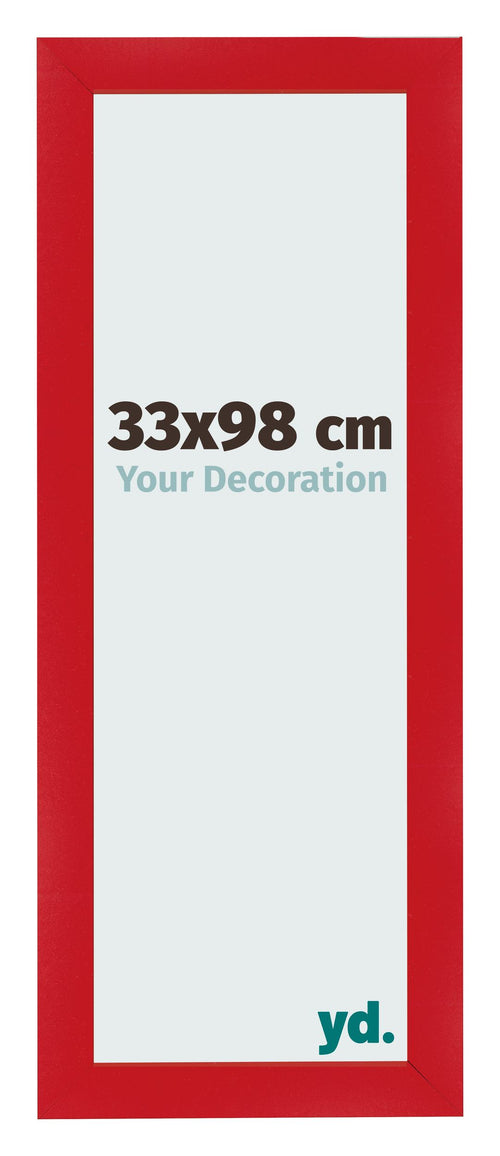 Bilderrahmen 33x98cm Rot MDF Pisa Vorne Messe | Yourdecoration.at