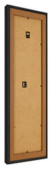 Bilderrahmen 33x98cm Schwarz Gemasert MDF Lazio Ruckseite Schrag | Yourdecoration.at