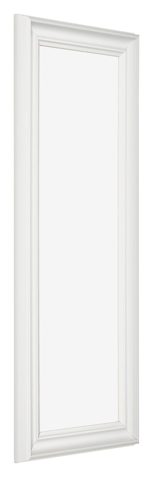 Bilderrahmen 33x98cm Weiss Gewischt MDF Lazio Vorne Schrag | Yourdecoration.at