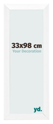 Bilderrahmen 33x98cm Weiß Vintage MDF Pisa Vorne Messe | Yourdecoration.at