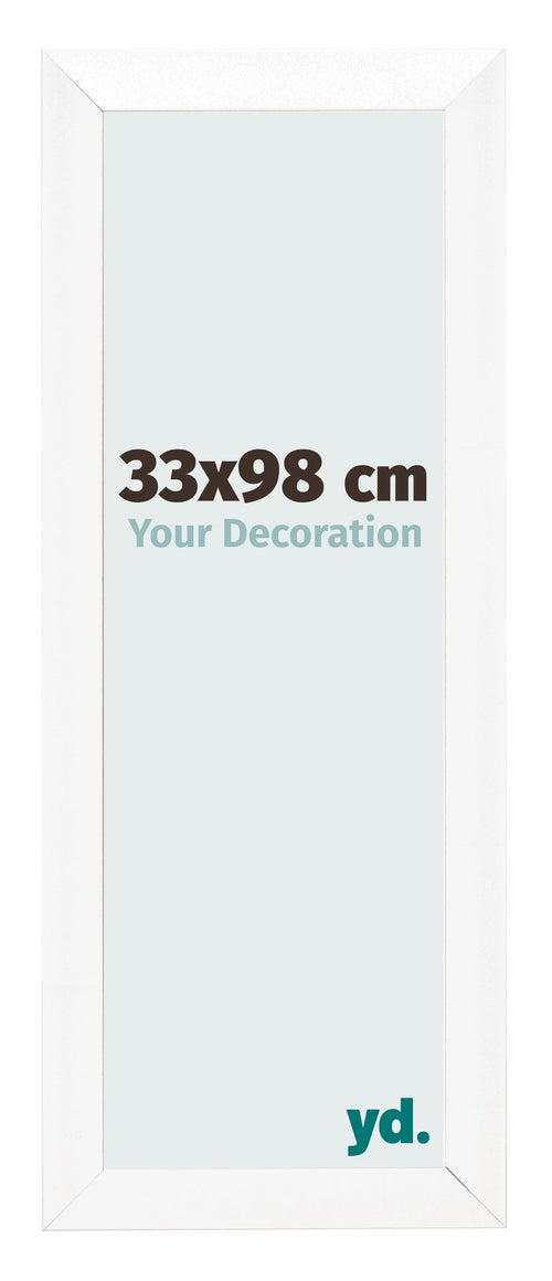 Bilderrahmen 33x98cm Weiß Vintage MDF Pisa Vorne Messe | Yourdecoration.at