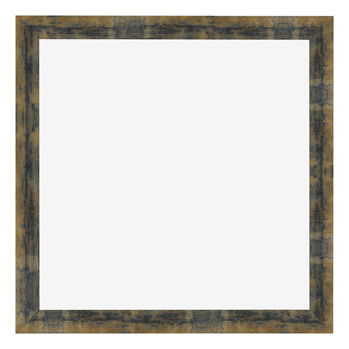 Bilderrahmen 35x35cm Blau Gold Meliert MDF Pisa Vorne | Yourdecoration.at