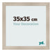 Bilderrahmen 35x35cm Eiche Rustikal MDF Pisa Vorne Messe | Yourdecoration.at