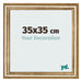 Bilderrahmen 35x35cm Gold Antik MDF Lazio Vorne Messe | Yourdecoration.at