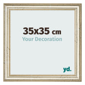 Bilderrahmen 35x35cm Metallglanz MDF Lazio Vorne Messe | Yourdecoration.at