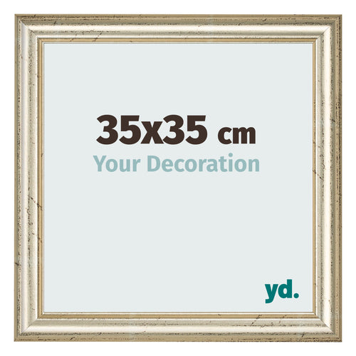 Bilderrahmen 35x35cm Metallglanz MDF Lazio Vorne Messe | Yourdecoration.at