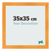 Bilderrahmen 35x35cm Orange MDF Pisa Vorne Messe | Yourdecoration.at