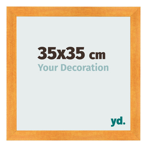 Bilderrahmen 35x35cm Orange MDF Pisa Vorne Messe | Yourdecoration.at