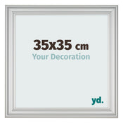 Bilderrahmen 35x35cm Silber Matt MDF Lazio Vorne Messe | Yourdecoration.at