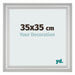 Bilderrahmen 35x35cm Silber Matt MDF Lazio Vorne Messe | Yourdecoration.at